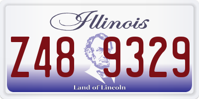 IL license plate Z489329