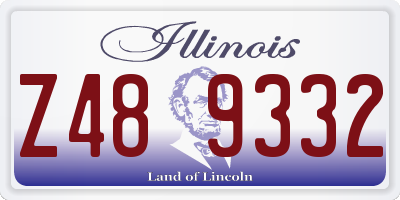 IL license plate Z489332