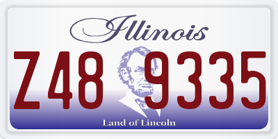 IL license plate Z489335