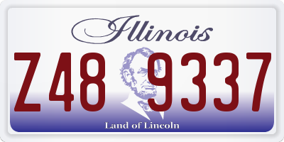 IL license plate Z489337
