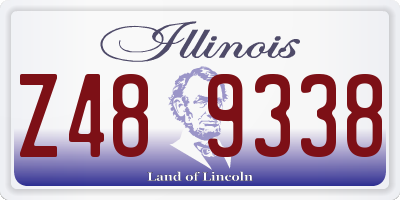 IL license plate Z489338