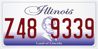 IL license plate Z489339