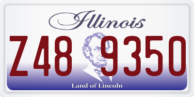 IL license plate Z489350