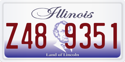 IL license plate Z489351