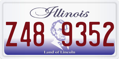 IL license plate Z489352