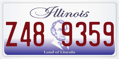 IL license plate Z489359
