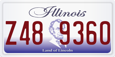 IL license plate Z489360