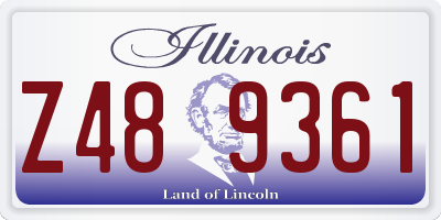 IL license plate Z489361