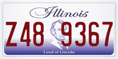 IL license plate Z489367