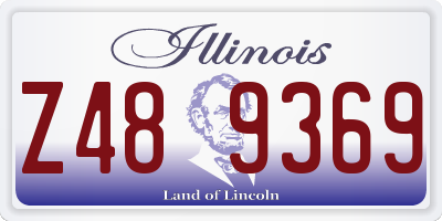 IL license plate Z489369