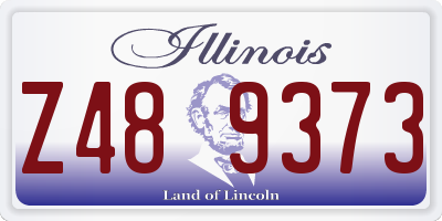 IL license plate Z489373