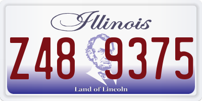 IL license plate Z489375