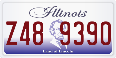 IL license plate Z489390