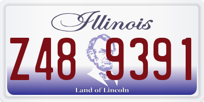 IL license plate Z489391