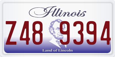 IL license plate Z489394