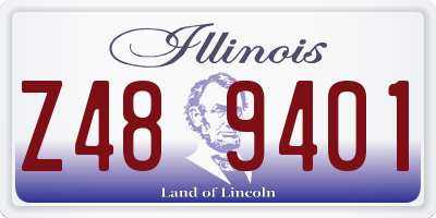 IL license plate Z489401