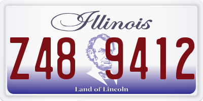 IL license plate Z489412