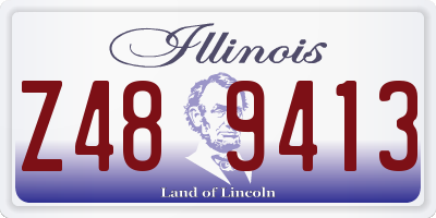 IL license plate Z489413