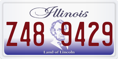 IL license plate Z489429