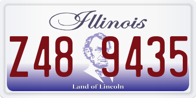 IL license plate Z489435