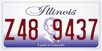 IL license plate Z489437