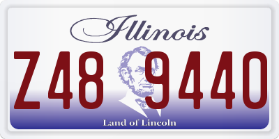 IL license plate Z489440