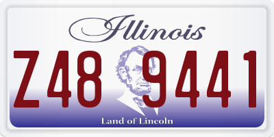 IL license plate Z489441
