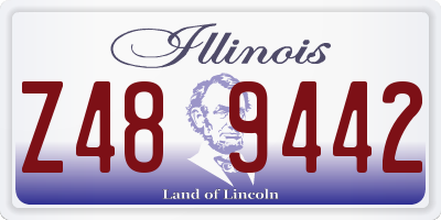 IL license plate Z489442