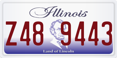 IL license plate Z489443