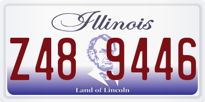 IL license plate Z489446