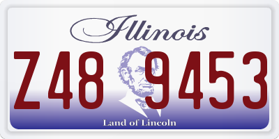IL license plate Z489453
