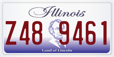 IL license plate Z489461