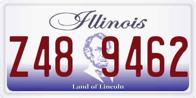 IL license plate Z489462
