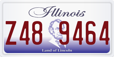 IL license plate Z489464