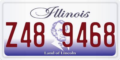 IL license plate Z489468