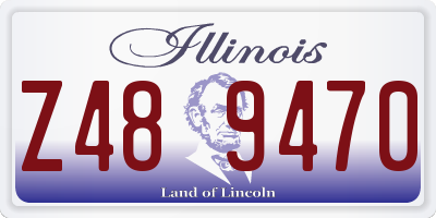 IL license plate Z489470