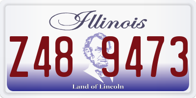 IL license plate Z489473