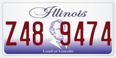 IL license plate Z489474