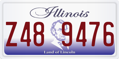 IL license plate Z489476