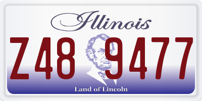 IL license plate Z489477