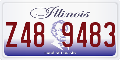 IL license plate Z489483