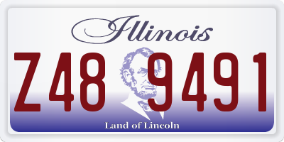 IL license plate Z489491
