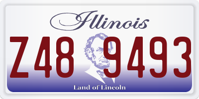 IL license plate Z489493