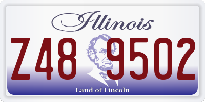 IL license plate Z489502