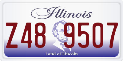 IL license plate Z489507