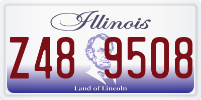 IL license plate Z489508