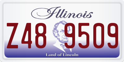 IL license plate Z489509