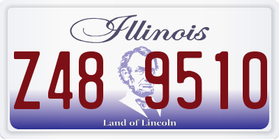 IL license plate Z489510