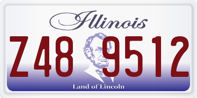 IL license plate Z489512