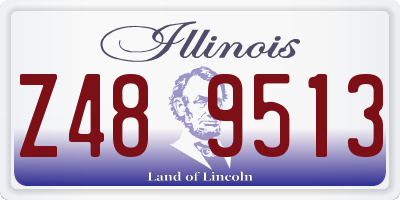 IL license plate Z489513